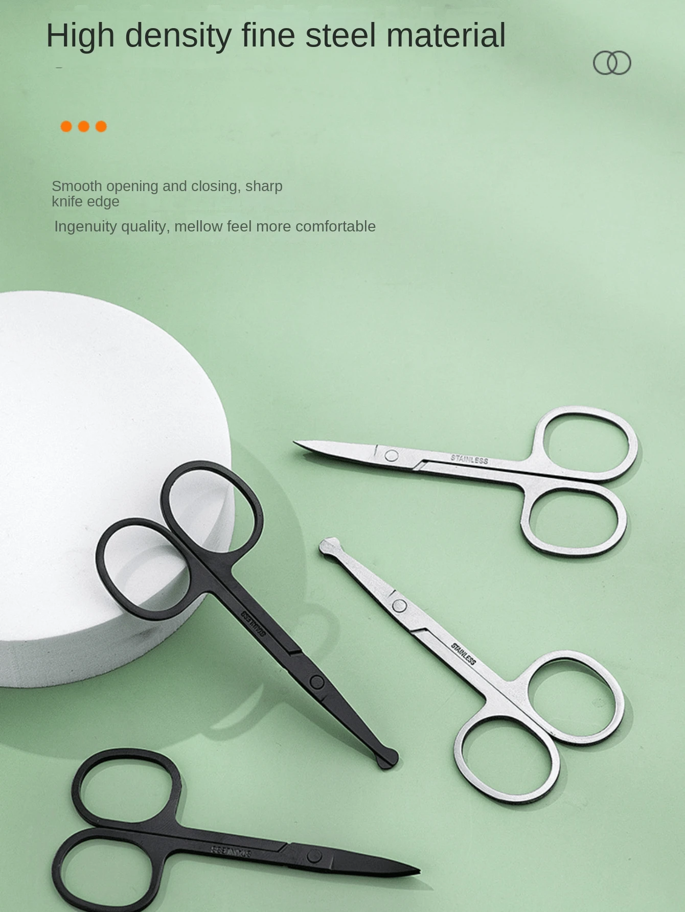 Tijeras de recorte para el hogar, herramienta de corte de papel diario, recortadora de barba y cejas, tijeras pequeñas para línea de pesca - Multicolor - Ver 1