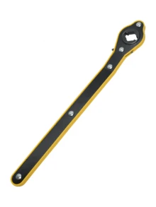 Universal Ratchet Wrench - Dual-Purpose Slotted Wrench, Convenient For Automotive And Tire Maintenance And Repair