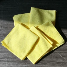 10片装超柔软微纤维清洁布，25*25厘米/30*30厘米，颜色随机，吸水性强，适用于厨房、玻璃、家居清洁 - 厨房、浴室、家用 - 彩色 - 查看 16