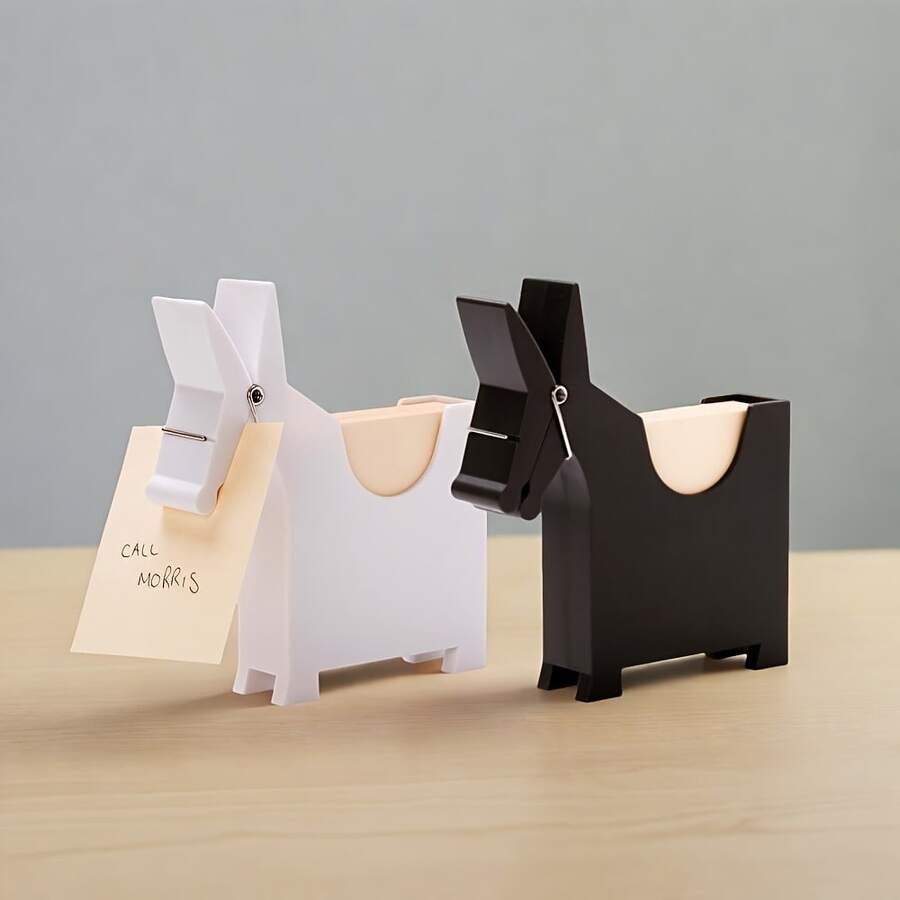 1 pezzo molletta portanote a forma di asino, forniture per ufficio creative, organizer da scrivania multifunzionale - Taglia unica - Visualizzare 1