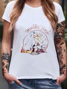 Womens Vtg 1986  Orgasmatron  T-shirt - Blanco - Ver 2
