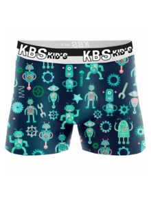 Set Of 10 Boys' Boxer Briefs With Character Designs, 100% Cotton Lining, Comfortable And Breathable. - 彩色 - 查看 3