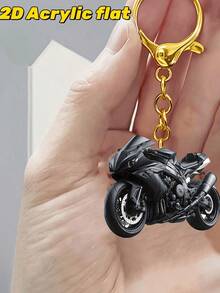 2D亚克力摩托车钥匙扣 - 龙虾扣，适用于汽车钥匙、背包和手提包，可用作包包挂饰、汽车装饰、包包配件 | 独特设计 | 亚克力材质，也适用于女士钱包和手机壳，可赠送给朋友、家人、女朋友，也适用于户外装饰、派对装饰、礼物、纪念品，是绝佳的返校礼物和教师节礼物。 - 多色 - 查看 3