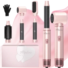 ATOPSKINS 2026 Upgraded 5-In-1 Curling Iron & Multi-Function Curler & Hair Dryer & Comb & Straightener, 3 Heat Settings | Auto Curling, Salon-Grade Curls/Waves/Straight/Smooth | Lightweight Bangs - EU F Type Plug(220-240V) - View 3