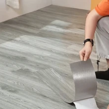 10pcs 15.74in X 5.9in Self-Adhesive Wood Grain Floor Tiles - Reusable, , Easy To Install. Made Of PVC Material, Easy To Stick, Suitable For Decorating Floors In Living Room, Bedroom, Kitchen And Bathroom. - Multicolor - View 7