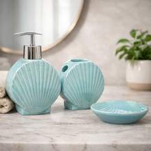 Bathroom Kit Lavatory Liquid Soap Holder / Seabed 01 - Blue - View 2