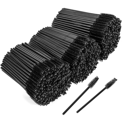 100/200/500 Disposable Mascara Wand Bobbin Mascara Brush Is Suitable For Lengthening Eyebrows/Eyelashes And Cosmetics (Black).,Giveaways,Travel,Cheap Stuff,Travel Essential