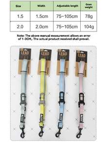 1件可调节舒适耐用尼龙狗胸背带，时尚多色背心式设计，细节缝线，遛狗牵引装备，适合小型/中型/大型犬，四季皆宜