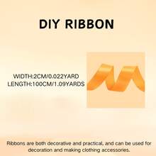 1pc, DIY Ribbon, Wedding Decoration, Room And Themed Party Decoration, Used For Gift Wrapping, Creating Atmosphere - Multicolor - View 5
