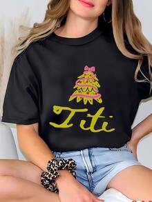 Women Outdoor Tees & Tanks - 黑色 - View 1