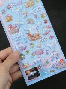 Adesivos de Cristal Brilhante em Desenho Animado 3D, Adesivos Gravados Fofos, Adesivos Decorativos de Diamante, Adesivos 3D de Relevo em Desenho Animado Vazados, Adesivos Realçados Divertidos para Capa de Celular, Conta Manual, Universal, Decoração de Festa, Pequeno Presente, Brinquedo, Decoração de Celular, Tablet (Alguns Estilos Podem Ter Diferenças de Cor e Serão Enviados Aleatoriamente) - Multicolorido - Visão 8