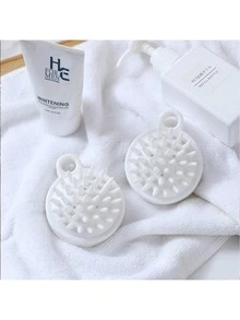 5支装按摩发刷，成人洗头刷，硅胶头皮清洁刷 - 彩色 - 查看 3