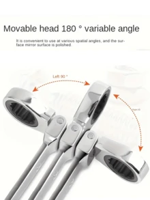 1pc Ratchet Wrench Set, Includes Multiple Small Wrenches, 1pc, Affordable Price, Best Value, Auto Repair Tool, Home Repair Tool (We Sell Separately, Please Check Model When Purchasing. Thank You!) - Multicolor - View 7