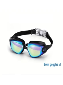 New Professional Adult Sports Gradient Lens Swimming Goggles, Adjustable Silicone Waterproof Unisex Swim Glasses - Multicolor - View 5