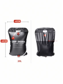 1个露营水袋，便携式户外水袋，烹饪用水储存袋，可折叠淋浴水袋