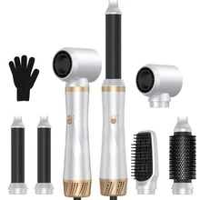 ATOPSKINS 5-In-1 Hot Air Styler/Hair Dryer - Ionic Conditioning, Detachable Structure, Soft Touch, Creates Voluminous Styles, Suitable For Dry & Wet Hair, Mother's Day Gift, Valentine's Day Gift, Boyfriend Gift, St. Patrick's Day Gift, Pink Cute - EU C Type Plug(220-240V) - View 14