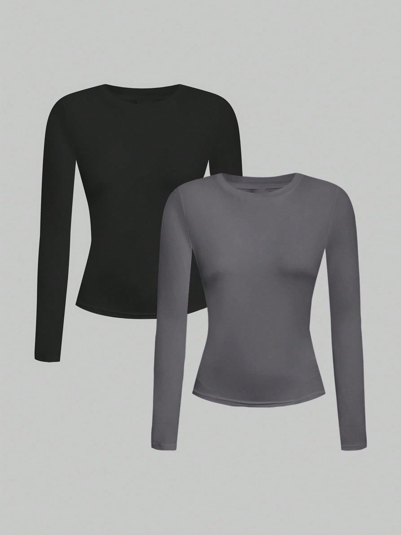 Women Tops - Black Grey - View 1