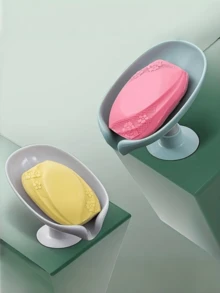 2 khay đựng xà phòng, thiết kế nghiêng thoát nước, hộp đựng xà phòng khô, giá đựng xà phòng có lỗ thoát nước, khay đựng xà phòng dễ vệ sinh không cần khoan, khay đựng xà phòng chống trượt có giác hút dùng cho vòi sen, phòng tắm, bồn rửa nhà bếp, phụ kiện phòng tắm, đồ dùng phòng tắm, đồ dùng thiết yếu gia đình. - Nhiều màu - Xem 3