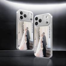 極簡 DIY 定製照片手機殼，適用 17 Pro Max/16，磁吸磨砂殼，全鏡頭保護，適用 S26/S25，防震防刮 - 銀色 - 查看 9