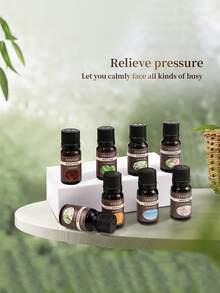 10毫升精油（单瓶装/4瓶装/8瓶装）：12种香型（绿茶/柠檬/香草/樱花/薰衣草/甜橙/白茶/玫瑰/百合/茉莉/铃兰/薄荷/海风）| 多用途，适用于香薰蜡烛炉、扩香石