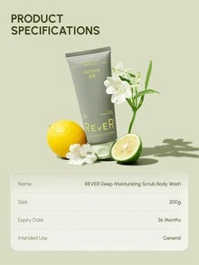 REVER Body Wash And Exfoliating Scrub- Nourishing, Hydrating, Rejuvenating Skin With Coconut Oil, And Long-Lasting Fragrance - Shower Gel With Rich Foam -Suitable For All Skin Types. - OUTSIDE - View 5