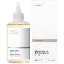 The O-rdinary Ácido Glicólico 7% Toning Solution 240ml Exfoliante Facial Tónico Sin Aceites Sin Alcohol, Regalo Perfecto de Navidad, Peeling Químico de Noche para Todo Tipo de Piel (Seca, Grasa, Sensible), Antienvejecimiento Antiimperfecciones, Minimiza Poros Ilumina Suaviza, Reparación Calmante Control de Aceite, Textura Uniforme Rostro con Brillo Limpio - 1 pieza - Ver 1