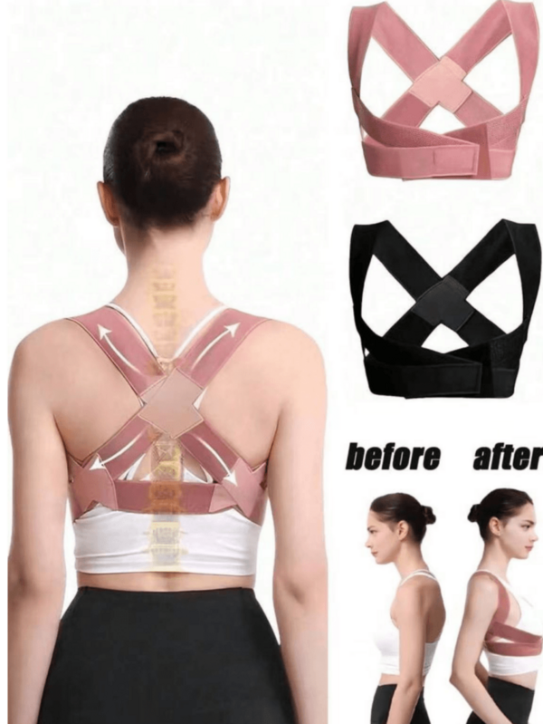 Back Brace Posture Corrector, Shoulder Braces, Adjustable Full Back Support, Relieve Back Pain - Scoliosis, Improve Back Posture And Provide Lumbar Support, Body Strap & Support