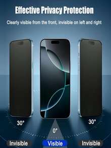 3 قطع من الفيلم السيراميكي المطفي مضاد للتجسس متوافق مع هواتف آيفون 17/16/15/14/13/12/11/XS/XR/X Max/6S/6/7/8 Plus/SE20/SE22/SE23 ، فيلم سيراميكي عالي الجودة ، ليس زجاجي ، ناعم ، مقاوم للخدش ، مطفي ، فيلم خصوصية سيراميكي ، حساس للمس ، مناسب لحالات الهاتف المحمول ، ضروري لحماية شاشة الهاتف المحمول في المكتب والمنزل ، مقاوم للماء والصدمات والخدش ، حماية شاشة ضرورية للاستخدام اليومي والمكتب والمنزل ، حماية الخصوصية ضد التجسس والسقوط - الأسود - مشاهدة 3