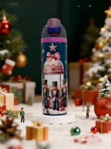 24oz.Unique Bottle Design With A Pleasant Handle, Easy To Clean, Long-Lasting Insulation For Both Hot And Cold Beverages. This Stainless Steel Cup Can Serve You Throughout The Year, Enough For All Seasons. Suitable For Personal Use Or As A Gift - 彩色 - 查看 6