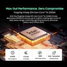 Blackview Mini PC MP100PRO (Intel I5-12450H, 8 Cores, 12 Threads, 16 GB RAM + 512 GB Gaming Mini Pc - EU C Type Plug(220-240V) - View 5