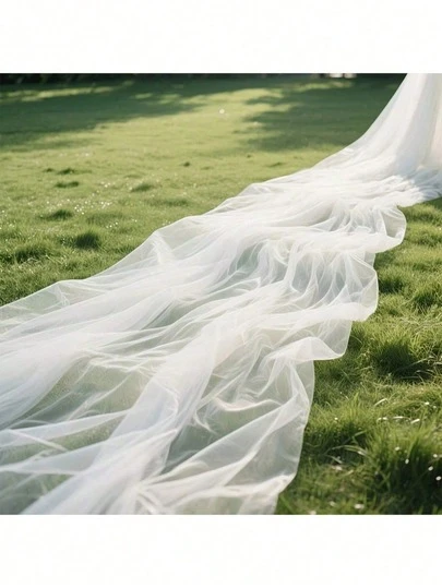 1pc Multi-Color DIY Tulle Fabric, Suitable For Bridal Headpiece, Mosquito Net, Sewing, Photography Backdrop, Wedding Decoration, Party, Birthday, Home Decor, Outdoor