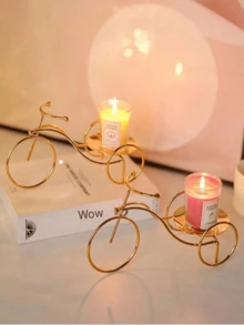 2-Piece Bicycle-Shaped Iron Ornament - Modern Style, Creative Bicycle-Shaped Mini Perfume Bottle Storage Rack. Suitable For Living Rooms, Offices, Bookshelves, Cabinet Displays, As Well As Bedroom And Office Desk Decorations. Also Suitable As Wedding And Valentine's Day Decorations. - Nhiều màu - Xem 7