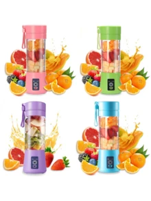 Taças de suco portátil, mini portátil taças de suco de frutas cyclone, taças de suco carregadas mini versão de suco de frutas - cores aleatórias - Cor aleatória - Visão 2