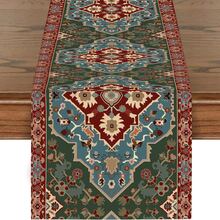 13x72 英寸波西米亚复古现代风格桌旗，几何图案桌面装饰，家居餐厅派对入口装饰 - 彩色 - 查看 23