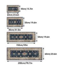 1pc Vintage -Bohemian Floral Area Rug/Carpet/Door Mat/Runner, Suitable For Bathroom, Kitchen, Entryway, Hallway, Bedside, Living Room, Bedroom, Machine Washable, Home Decor - Multicolor - View 3