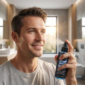  MELAO Men's After Shave, 5.07 Fl Oz - Refreshing Revitalizing After Shave Balm, Moisturizing Facial Care, Suitable For All Skin Types, Soothing Fragrance