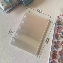 20pcs M5/A6 Sticker Book Refill Pages, Hard Sticker Book Refill Pages, 3D Embossed Crystal Stickers, Sticker Book Making, Thick Hard Sticker Book Refill Pages, Binder Divider Sheets, PP Material, Suitable For Sticker Books, Notebooks, Budget Planners, Scrapbooking, Crystal Bubble Stickers, Back To School Supplies, Student Supplies, Office Supplies, Etc.