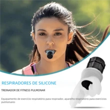 Dispositivo de Treinamento Respiratório - Para Treinamento de Altitude e Fitness ao Ar Livre - Preto - Visão 3