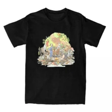 Haikyuu T-Shirt Dungeon Meshi Anime Marcille Laios 100 Cotton T-Shirts For Man Summer Short Sleeve Tops Delicious In Dungeon01 - 黑色 - 查看 8