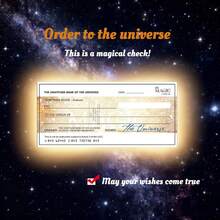 5/10/20pcs The Universe Check Magic Check Menifesting Cheques Cardboard, Vision Board, Law Of Attraction, Manifest Your Financial Abundance, Gratitude Journal, Mindset Coaches, Great Holiday Gift - Multicolor - View 4