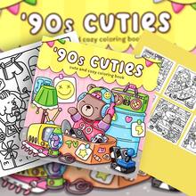 Sách tô màu phong cách retro thập niên 90 với 42 khung cảnh hoài cổ, giấy dày không trong suốt, phù hợp với bút chì màu và màu nước, chủ đề "Những cô nàng dễ thương thập niên 90" với hình ảnh gấu dễ thương và các vật dụng cổ điển, không khí sống động và chi tiết sắc nét, món quà hoàn hảo cho những người yêu thích tô màu hoài cổ, đám cưới và Ngày của Mẹ. - Sách tranh - Xem 10