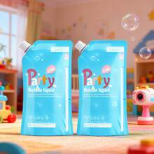 Bubble Solution Children's Toy Multicolored Bubble Concentrate Bubble Solution, The Ideal Gift For Thanksgiving And Halloween. - 藍色2pcs - 查看 1