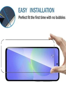 4片高清钢化玻璃保护膜，防刮花，边缘光滑不刮花，防摔，不易碎，兼容华为荣耀9H钢化玻璃膜屏幕保护 - 無色 - 查看 11