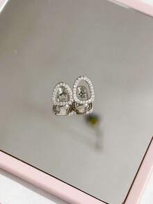 一套时尚女士嘻哈水钻镂空心形和镂空六齿牙套，嘉年华派对配饰，情人节情侣礼物，男女通用 - 彩色 - 查看 7