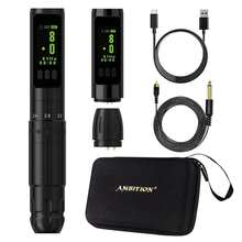 Ambition 1PC Sally Wireless Permanent Makeup Machine Tattoo Pen Rotary 2.0-3.5mm Adjustable Stroke Coreless Motor Tattoo Supplies - Multicolor - View 9