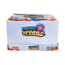 Finger Spinner Antiestrés de Alta Velocidad con Giro Ultra Suave, Silencioso y Prolongado, Diseño Compacto, Ergonómico y de Material Resistente, Ideal para Reducir el Estrés, la Ansiedad y el Aburrimiento, Ayuda a Mejorar la Concentración, la Coordinación y la Motricidad Fina, Perfecto para Niños, Jóvenes y Adultos, Fácil de Usar y Transportar, 4 Diseños Diferentes para Coleccionar, Compartir y Disfrutar en Cualquier Momento - Rojo violeta - Ver 1