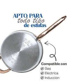 Batería de cocina Vulcana - 16 pz Batería de cocina de Acero Inoxidable Reforzado Premium | Cocina Saludable | Fondo Multicapas para Cocción Uniforme | Agarraderas de Silicona | Ollas Modernas y Elegantes | Apto para Estufas de Gas, Eléctrica e Inducción | Alta Calidad y Durabilidad - Azul - Ver 5