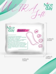 Niceday 120pcs/80pcs/60pcs/40pcs/20pcs Super Soft 155mm Daily Use Sanitary Napkins, Panty Liners, Ultra-Thin Overnight Pads, Breathable Period Care Pads, Absorb Heavy Flow, Keep Intimate Area Dry And Itch-Free - White - View 11