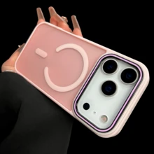 1pc Matte Finish Anti-Slip 2-In-1 Magnetic Protective Case/Cover Compatible With IPhone 11/11 Pro/11 Pro Max/12/12 Pro/12 Pro Max/13/13 Pro/13 Pro Max/14/14 Pro/14 Pro Max/15/15 Pro/15 Plus/15 Pro Max/16/16 Pro/16 Pro Max/16 Plus/17/17 Pro/17 Pro Max/17 Air