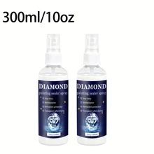300ml/150ml Upgraded Diamond Painting Sealer Spray - 30 Minutes Quick Dry Diamond Art Sealer Glue, Keep Diamond Art Fixed And Shiny, Diamond Art Accessories And Tools, Easy To Use, No Brush Needed. - White - View 8